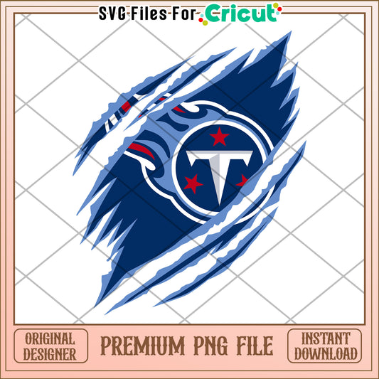 Tennessee Titans logo design for creative projects, instant download available