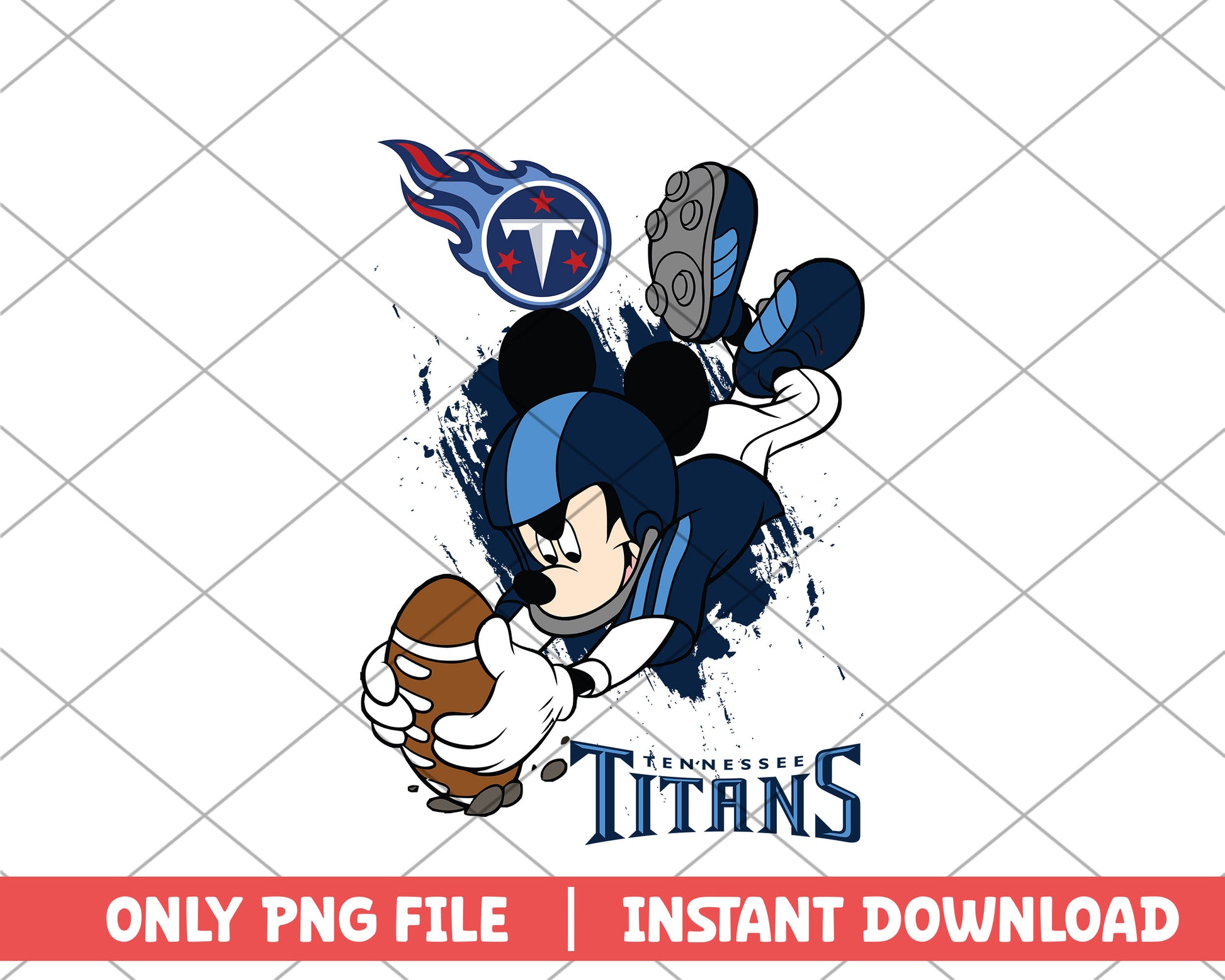 Tennessee titans mickey touch down png, tennessee titans png