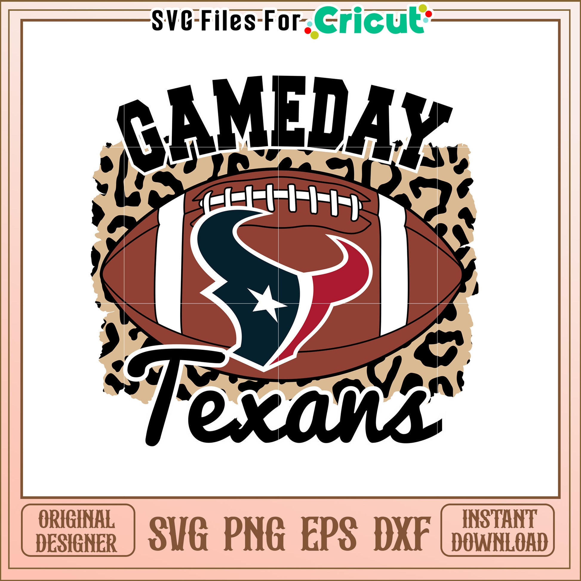 Texans Gameday SVG Football Design