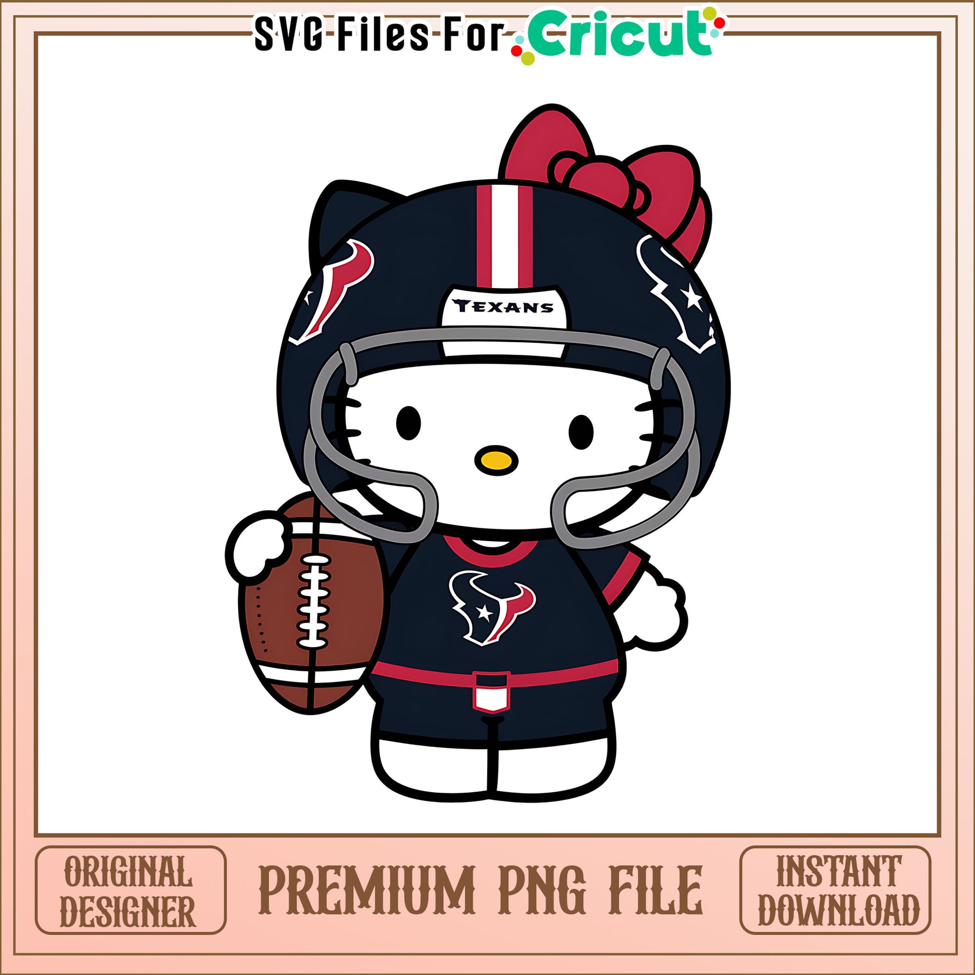 Texans Hello Kitty helmet png, Houston Texans png, NFL png
