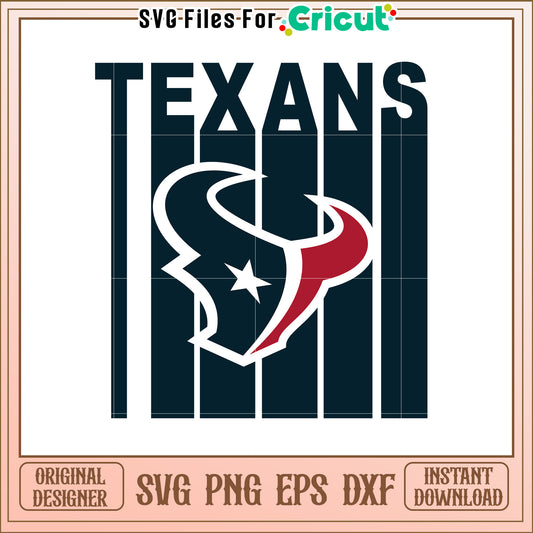 Texans SVG Design Football Logo