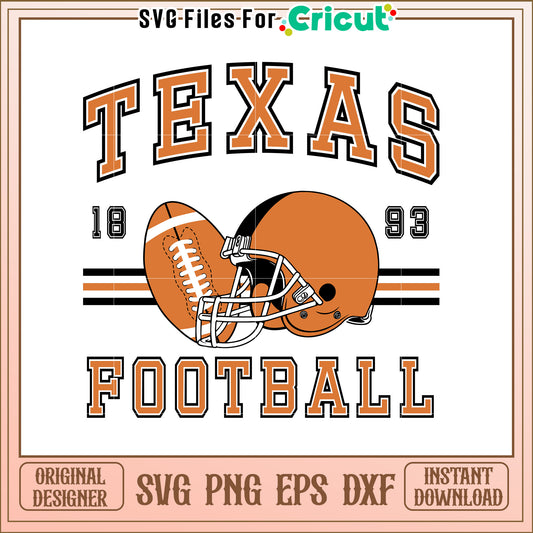 Texas Football SVG Design for Sport Lovers and Fans