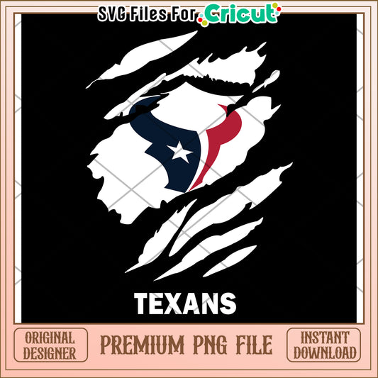 Texas Texans Logo Design, Premium PNG File for Cricut Projects