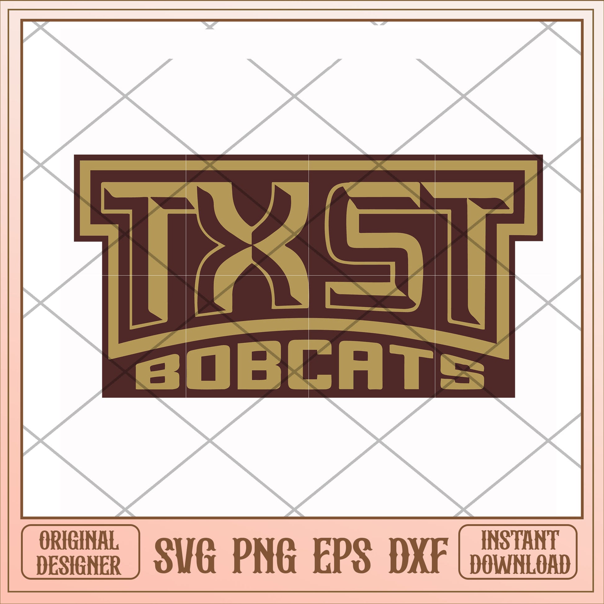 Texas State Bobcats logo design TXST bobcats svg, logo design svg, ncaa svg