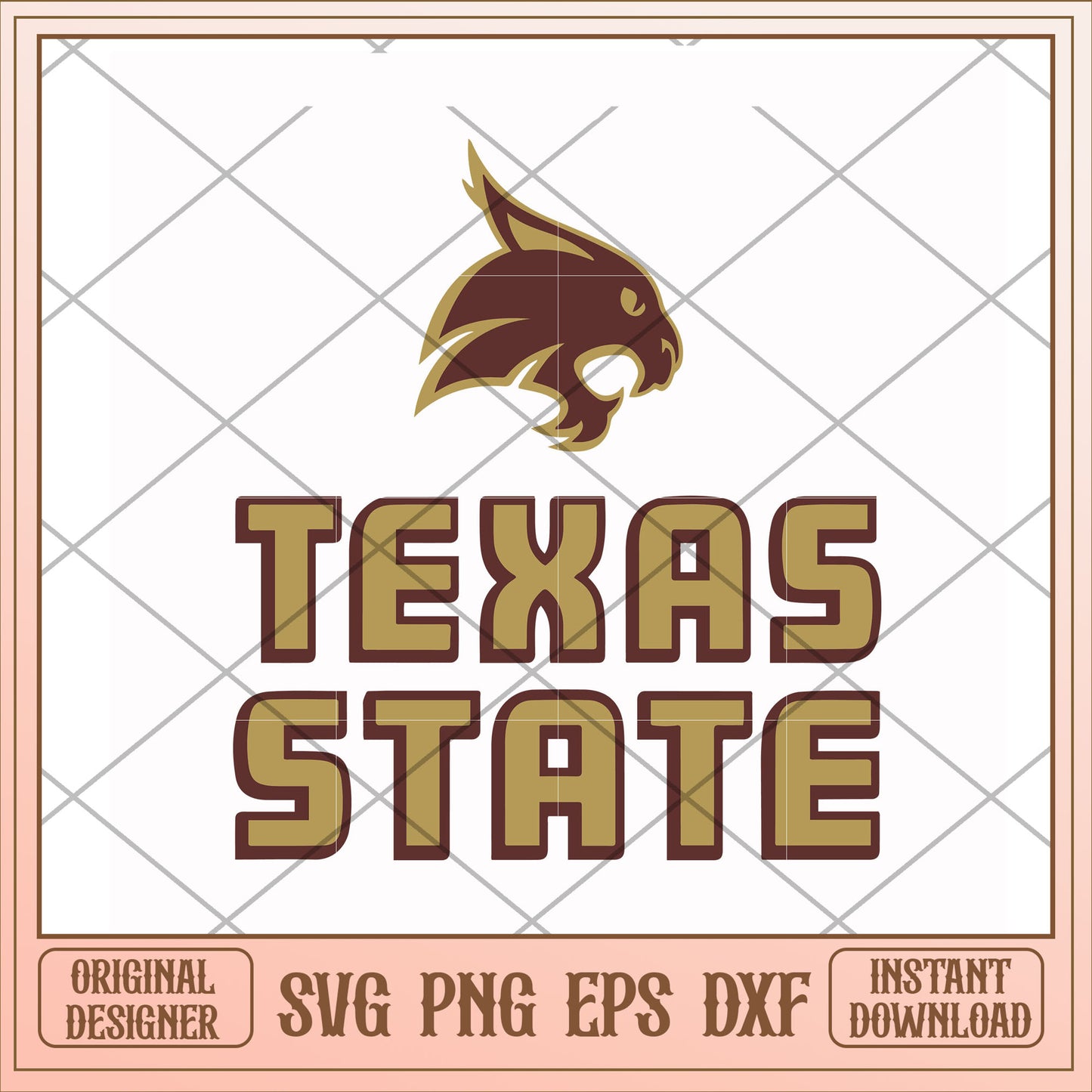 Texas State Bobcats name design svg, name design svg, ncaa svg