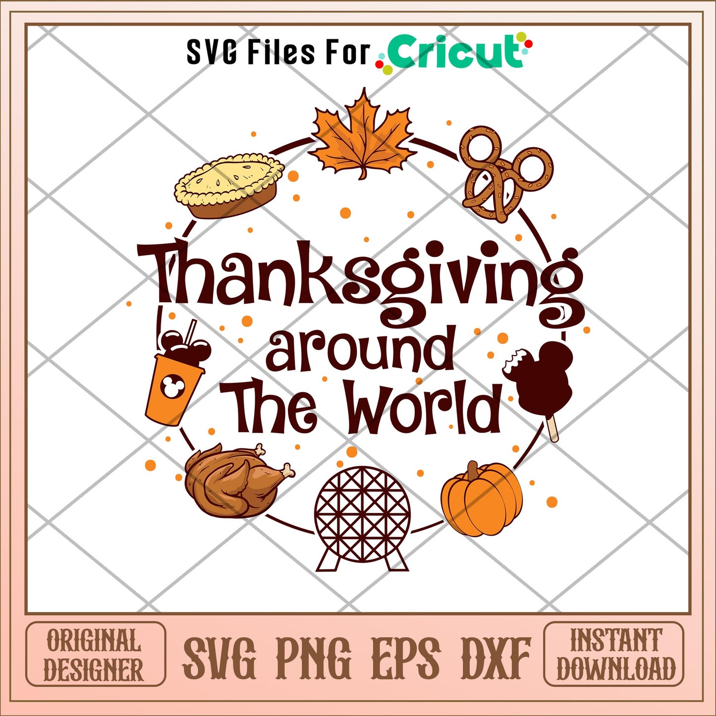 Thanksgiving around the world svg, thanksgiving svg, halloween svg
