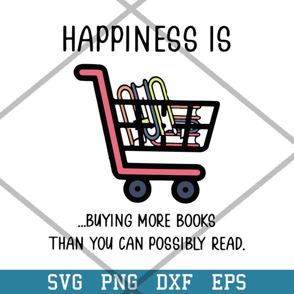 The Books Happiness Is Buying Svg, Halloween Svg-Svgfilesforcricut ...