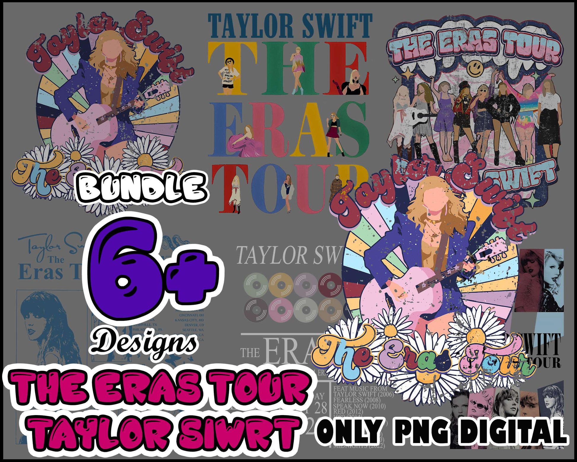 Taylor swift the era tour bundle png, taylor swift png​