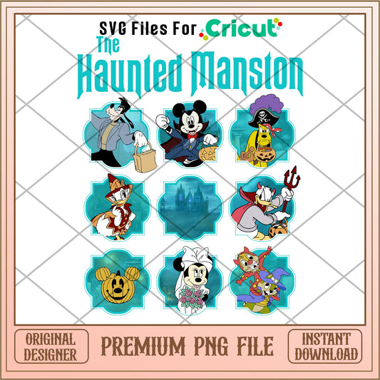 The Haunted Manston  png, Disney characters png, Digital Download