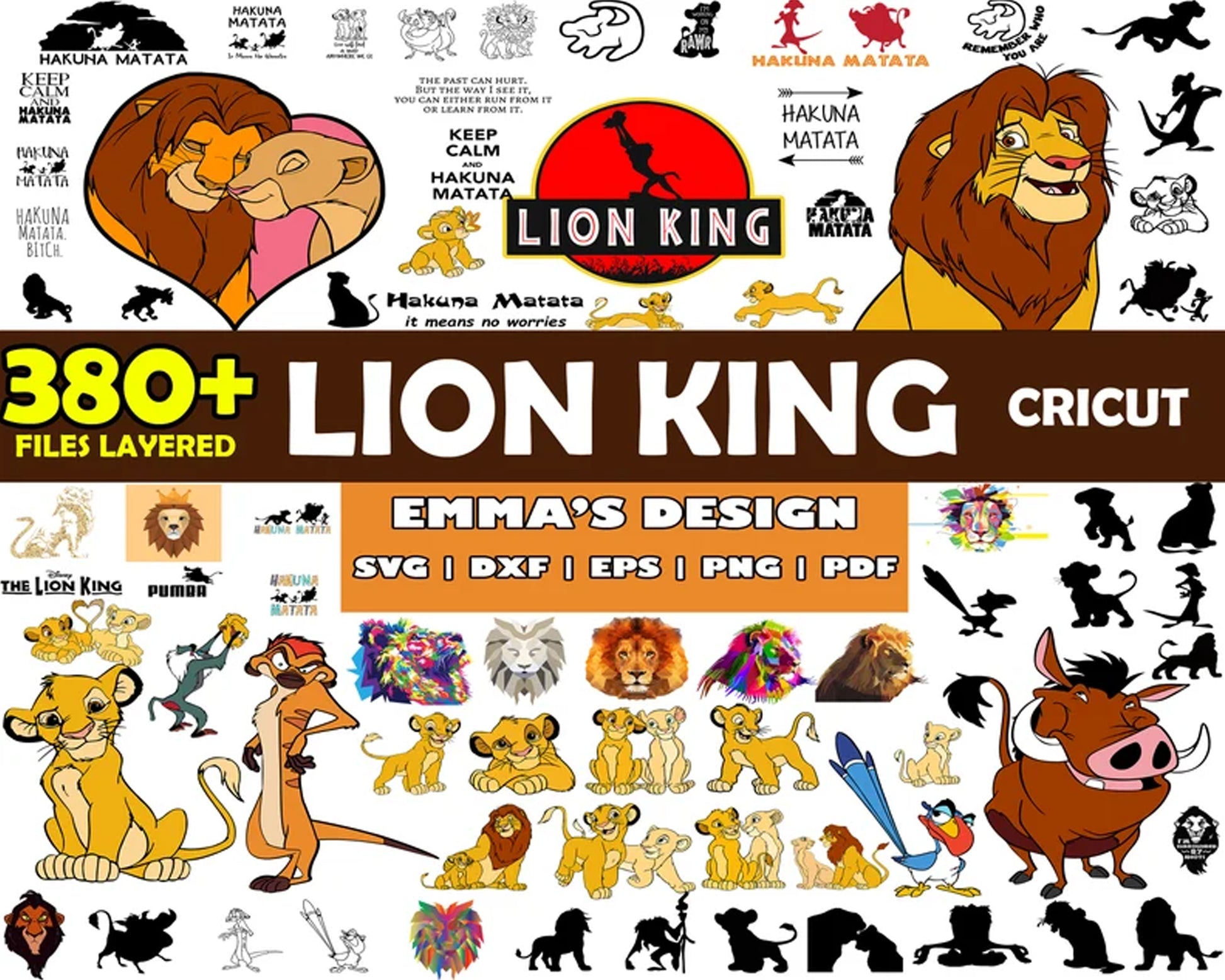 Lion king cricut design SVG Bundle