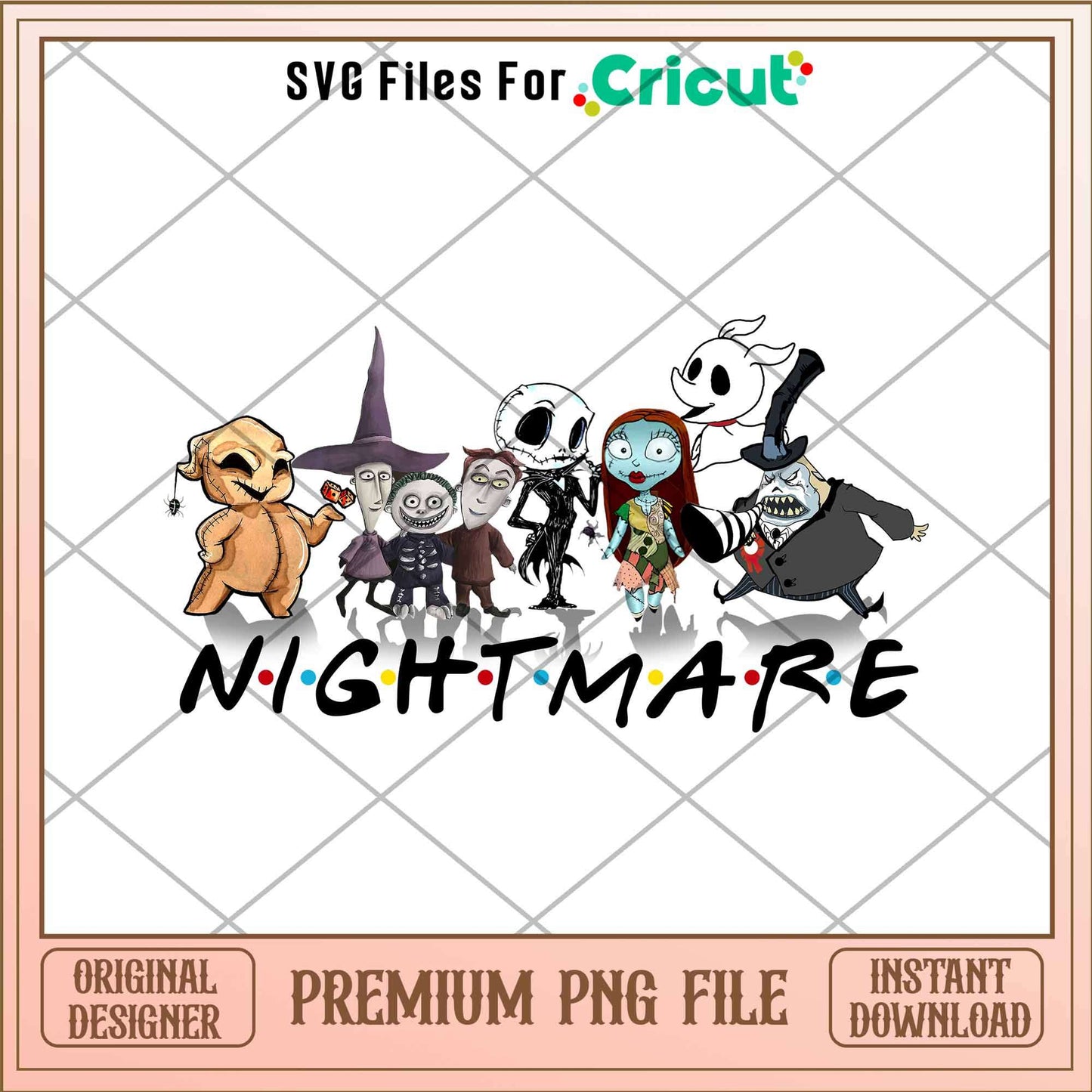 The Nightmare Before Christmas Friends png, Nightmare Before Christmas characters png,  Digital Download