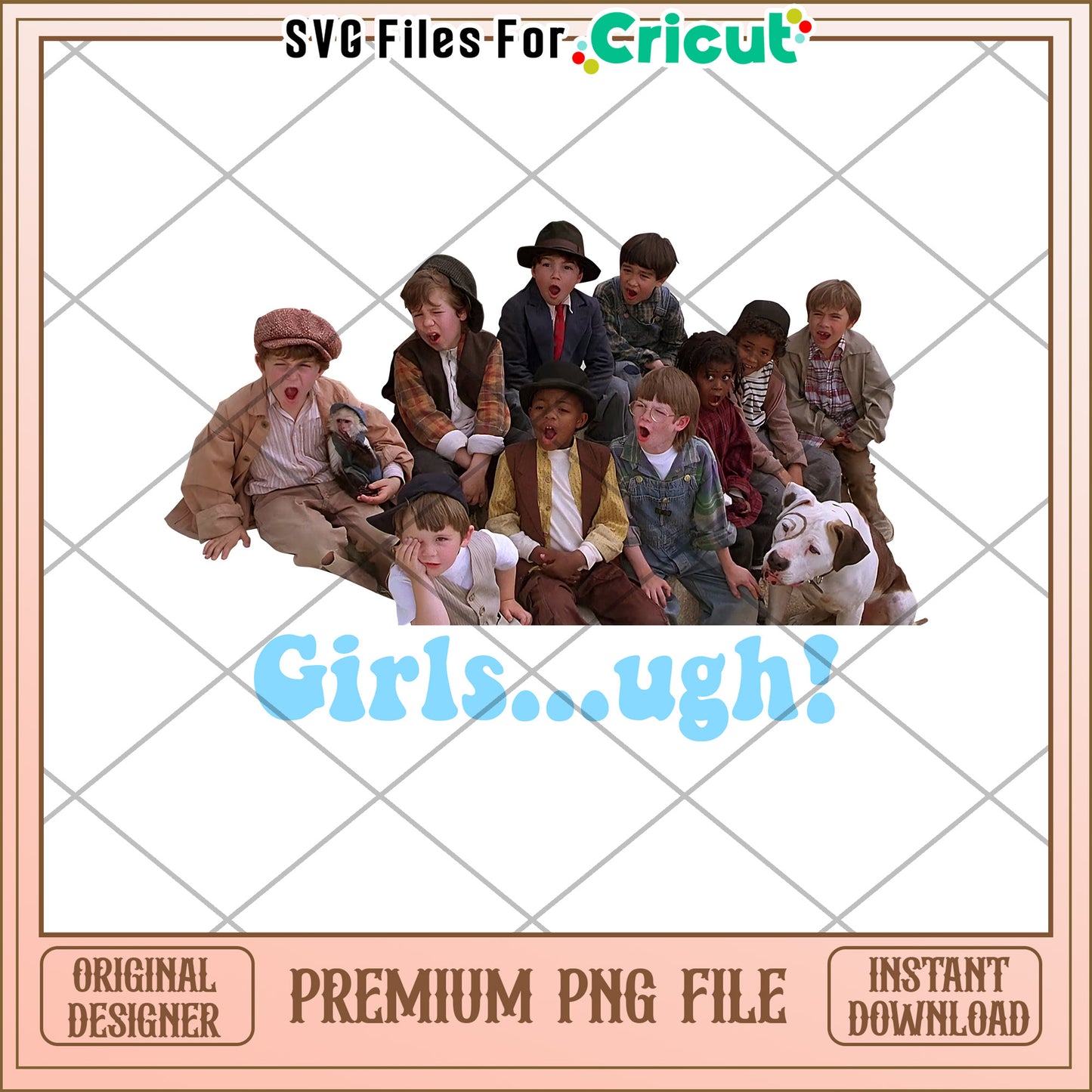 The Sandlot Boys PNG Cricut File