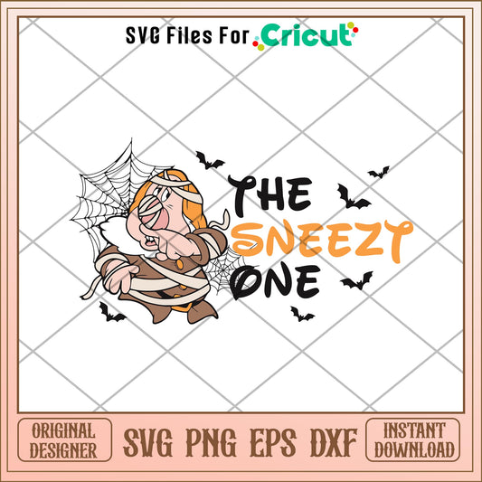 The Sneezy one svg, snow White and the Seven Dwarfs svg, digital dowload