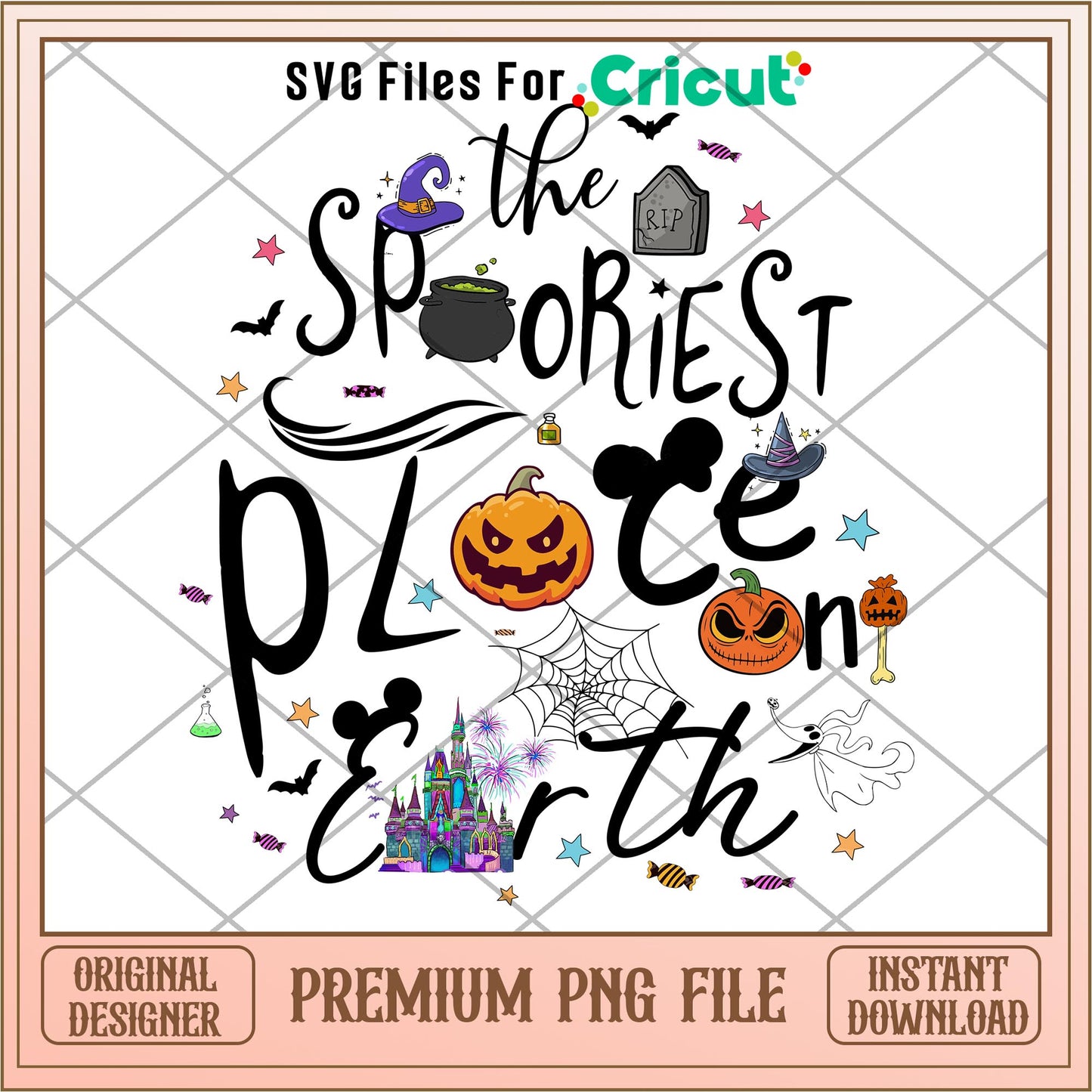 The Spooriest Place On Earth png, Disney characters png, Digital Download