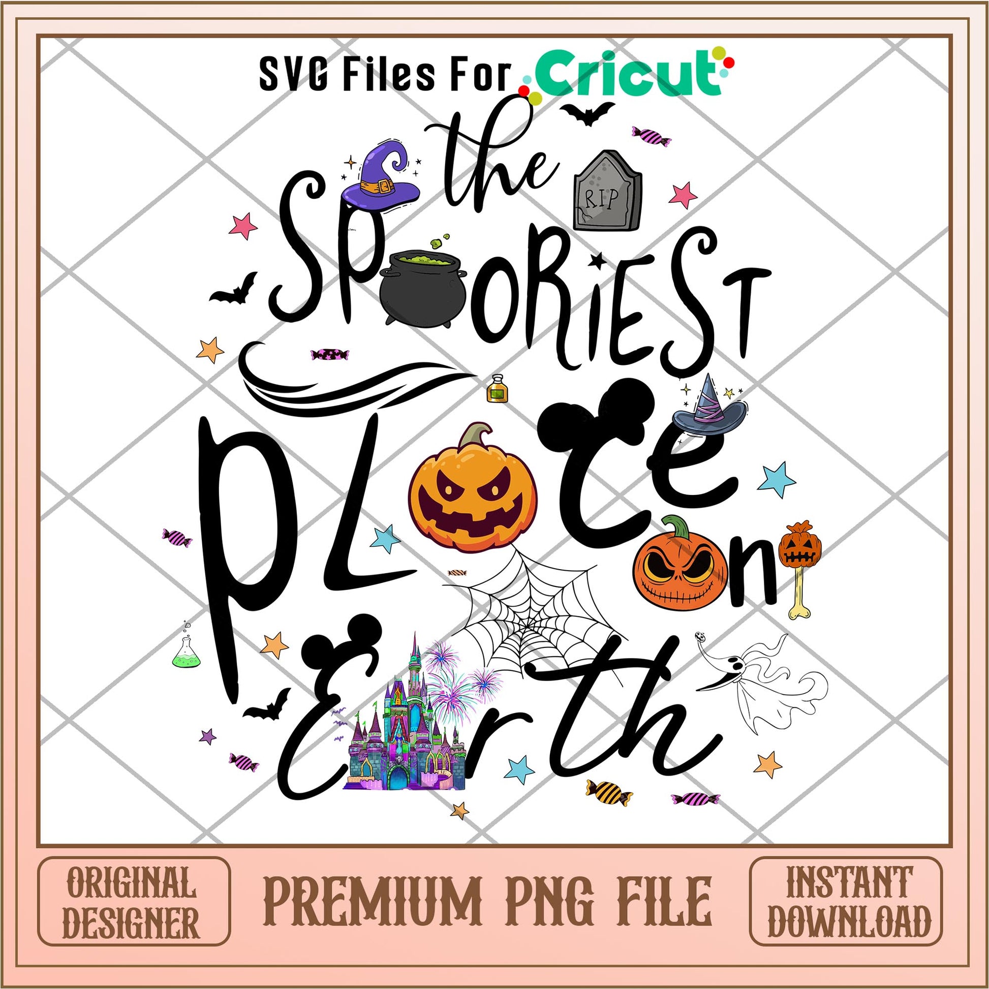 The Spooriest Place On Earth png, Disney characters png, Digital Download