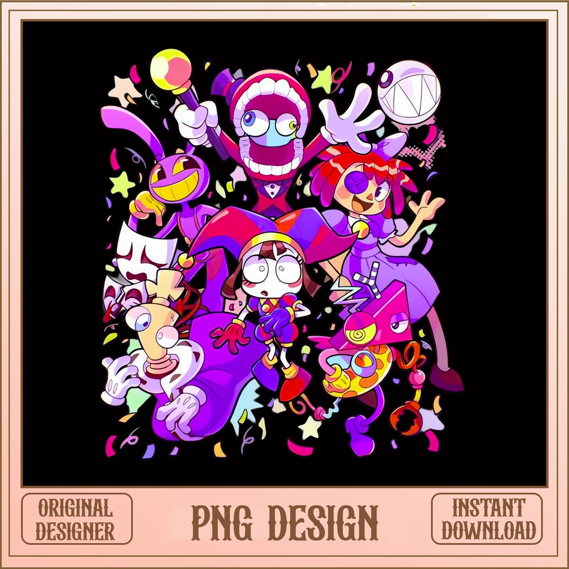 The Amazing Digital Circus PNG Bundle, Pomni And Friends PNG, Cartoon PNG