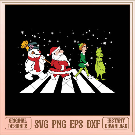 The Beatles Christmas svg, Christmas characters svg bundle