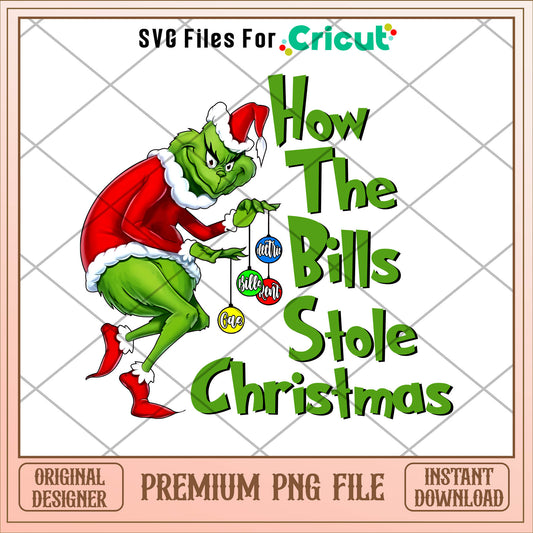 The Grinch How the bills stole christmas png, grinch png, christmas png
