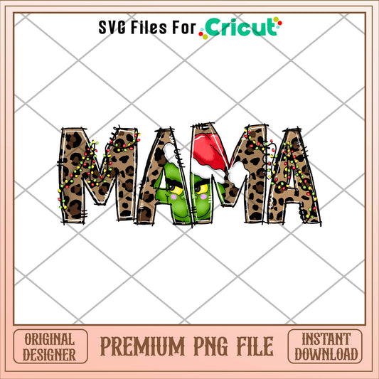 The Grinch mama christmas png, grinch png, christmas png