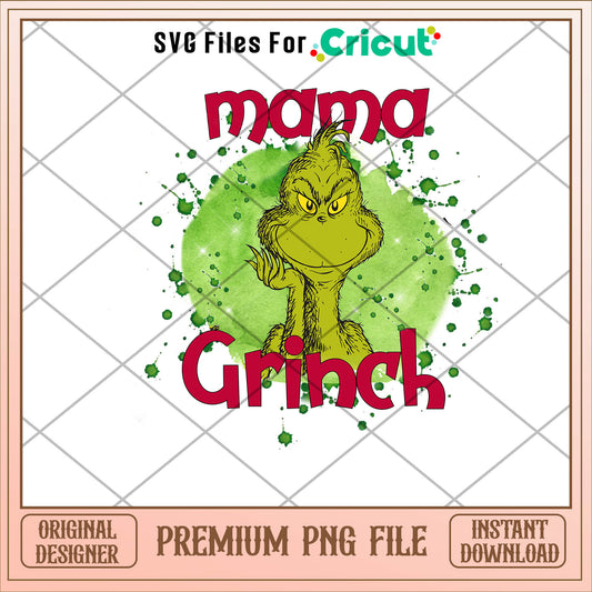 The Grinch mama grinch png, grinch png, christmas png