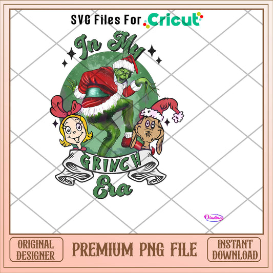 The Grinch santa In my grinch era png, grinch png, christmas png