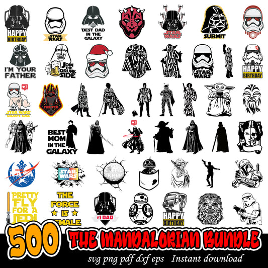 The Mandalorian Bundle Svg, Star Wars svg bundle