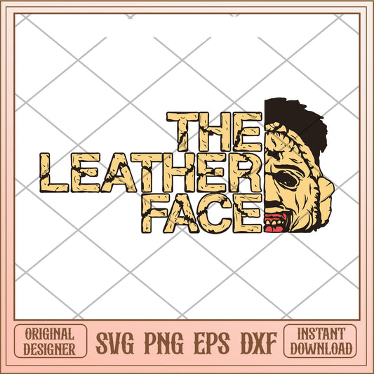 The leather face svg, Halloween characters svg, Digital Download