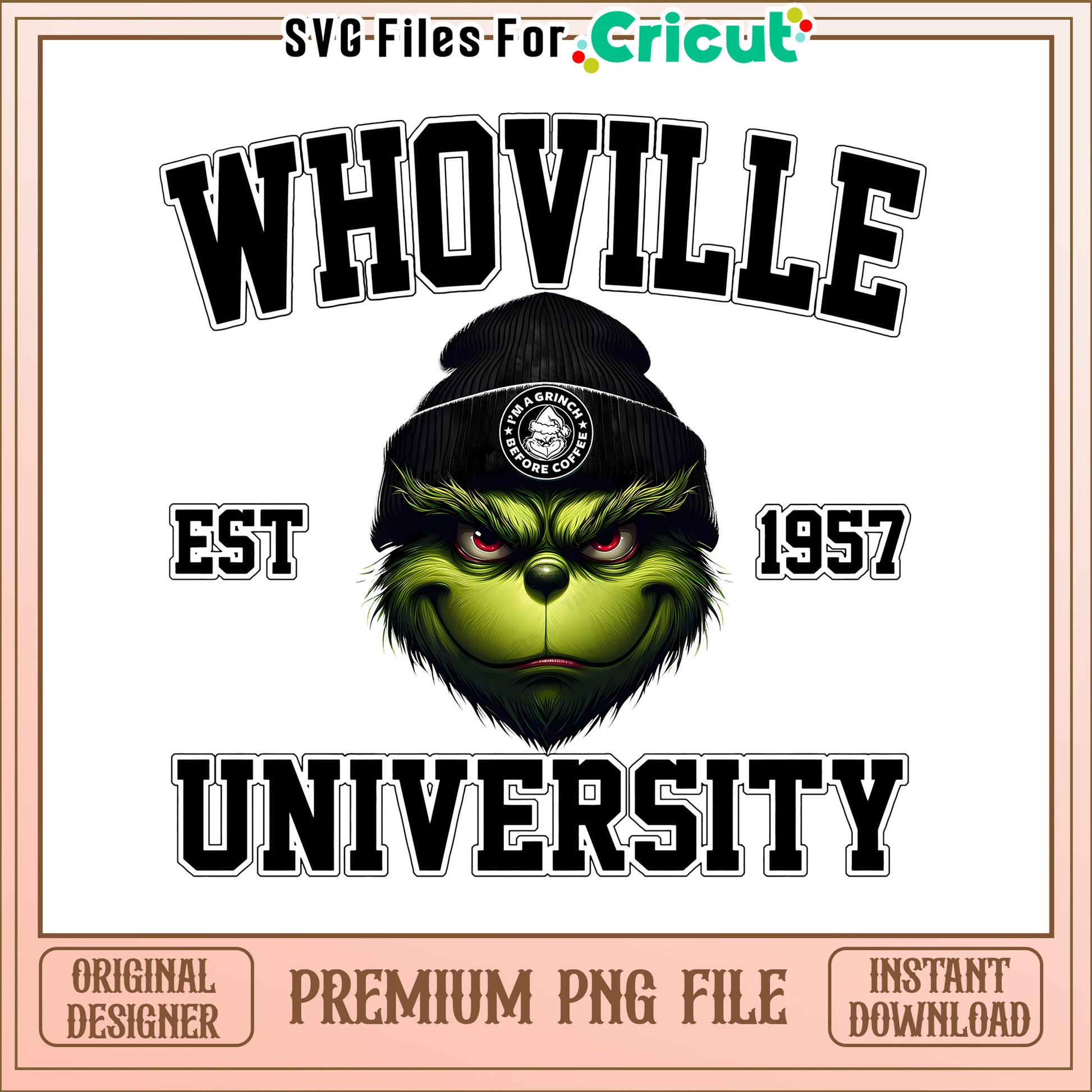 The black grinch whoville est 1957 png, mr grinch cartoon​ png