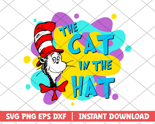 The cat in the hat colour svg 