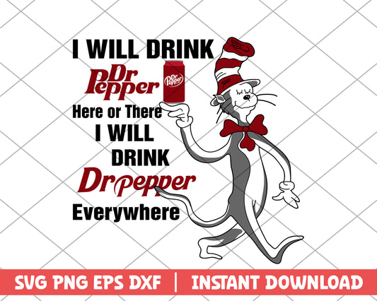 The cat in the hat dr pepper svg