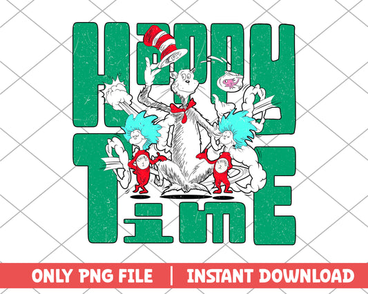 The cat in the hat happy time png 