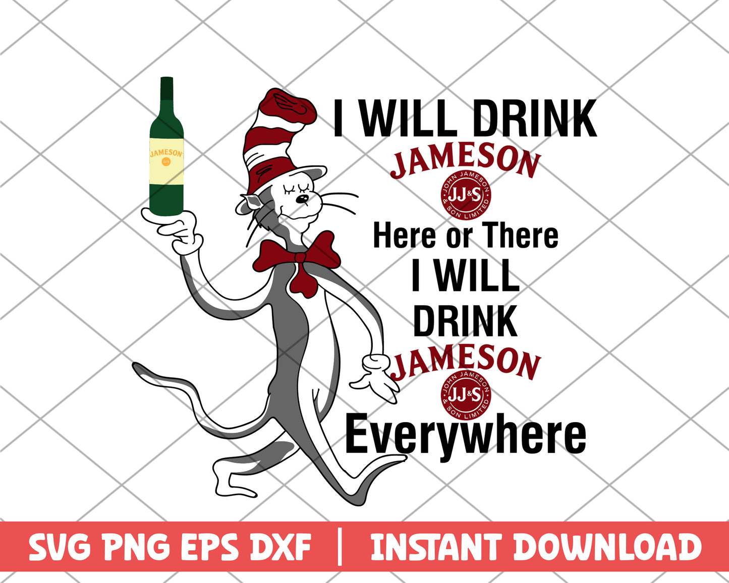 The cat in the hat jameson svg