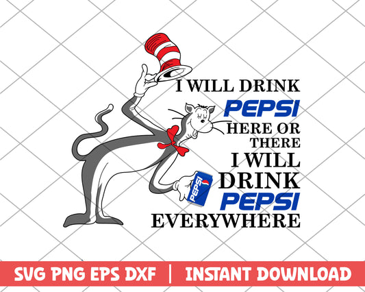 The cat in the hat pepsi svg