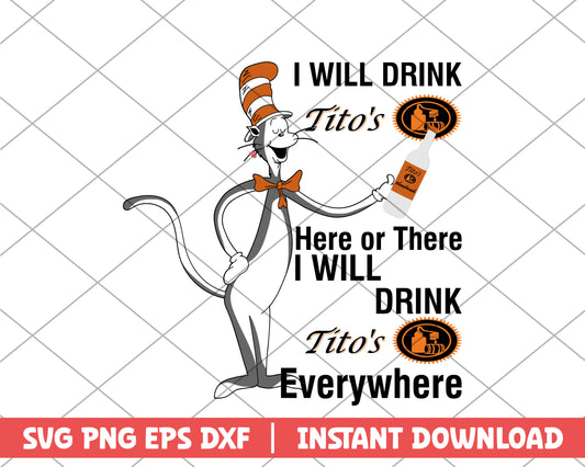 The cat in the hat tito's svg