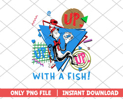 The cat in the hat with a fish png 