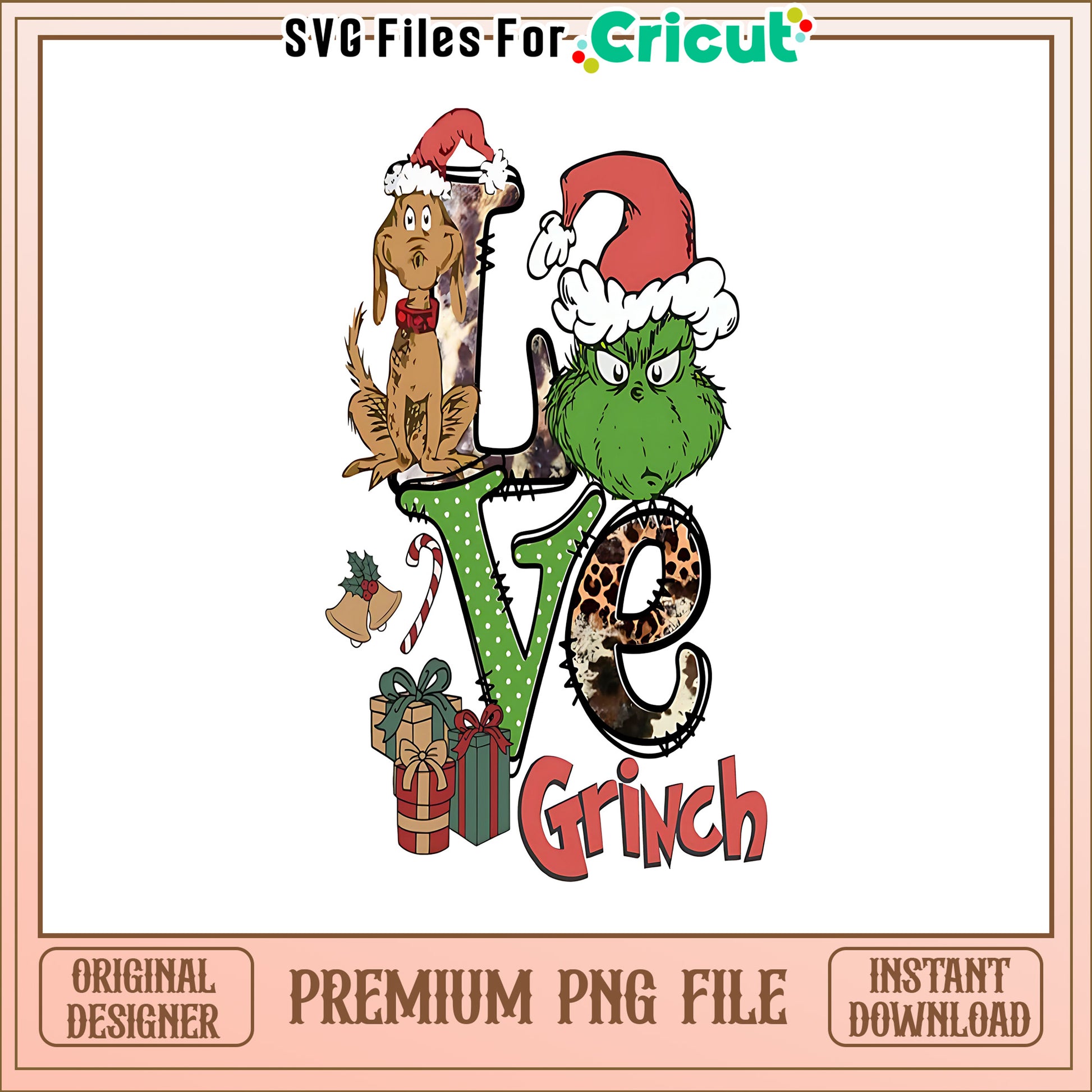The grinch love max dogs svg, max the dog grinch​ svg