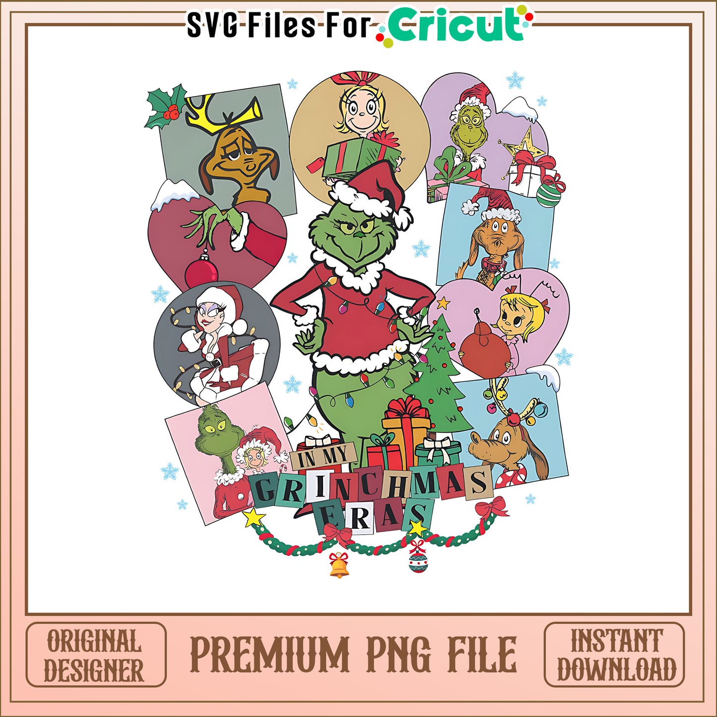 The grinchmas eras dog and cindy svg, grinchmas decorations​ svg