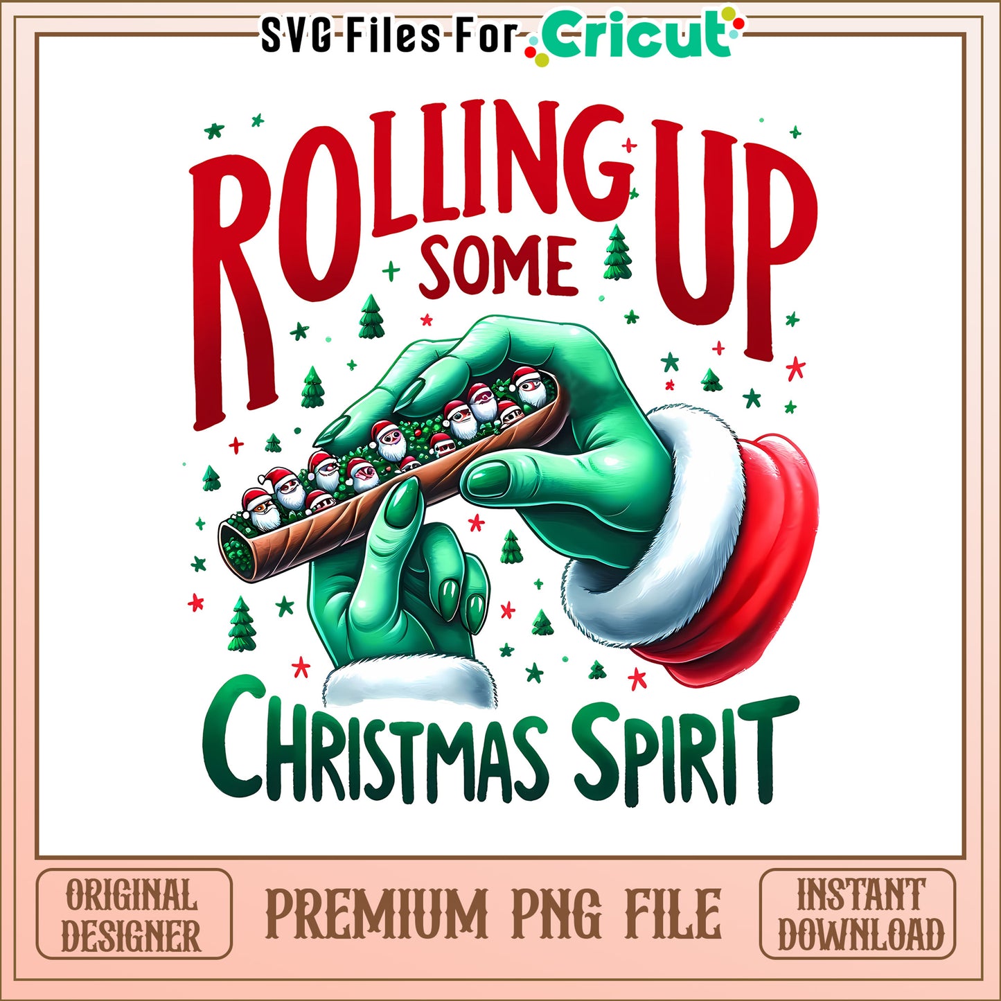 The grinch rolling up some spirit png, cartoon grinch hand​​​​ png