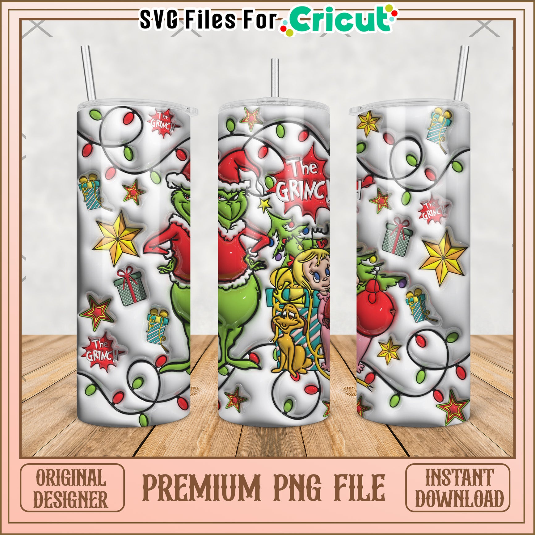 The grinch tumbler png, grinch live action​​ png, christmas movies​ png