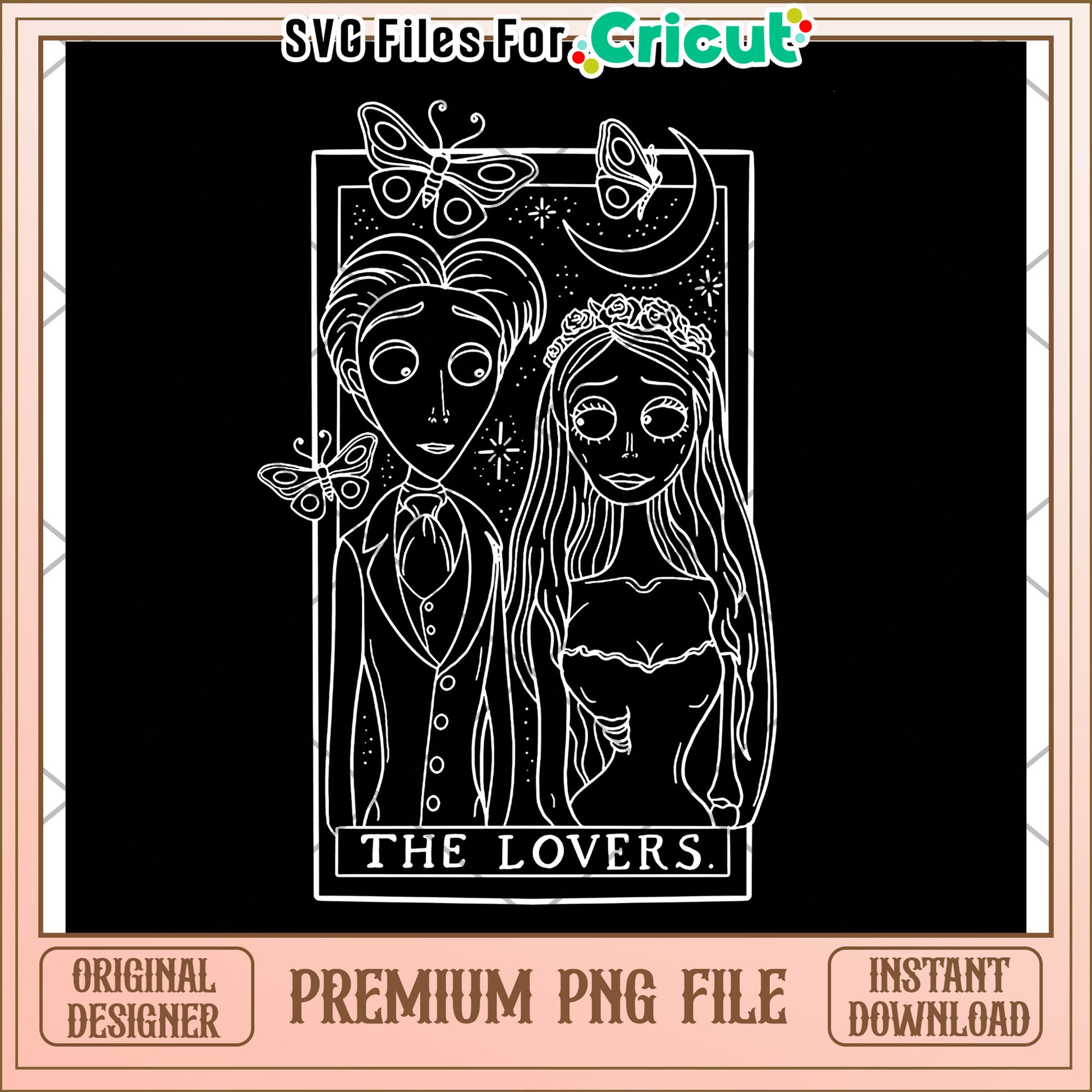 The lovers white outline png, halloween costumes​ png, halloween desigin png