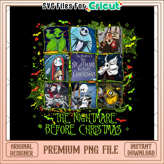 The nightmare before christmas png, halloween costumes​ png, halloween candy png