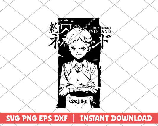 The promised neverland norman anime svg