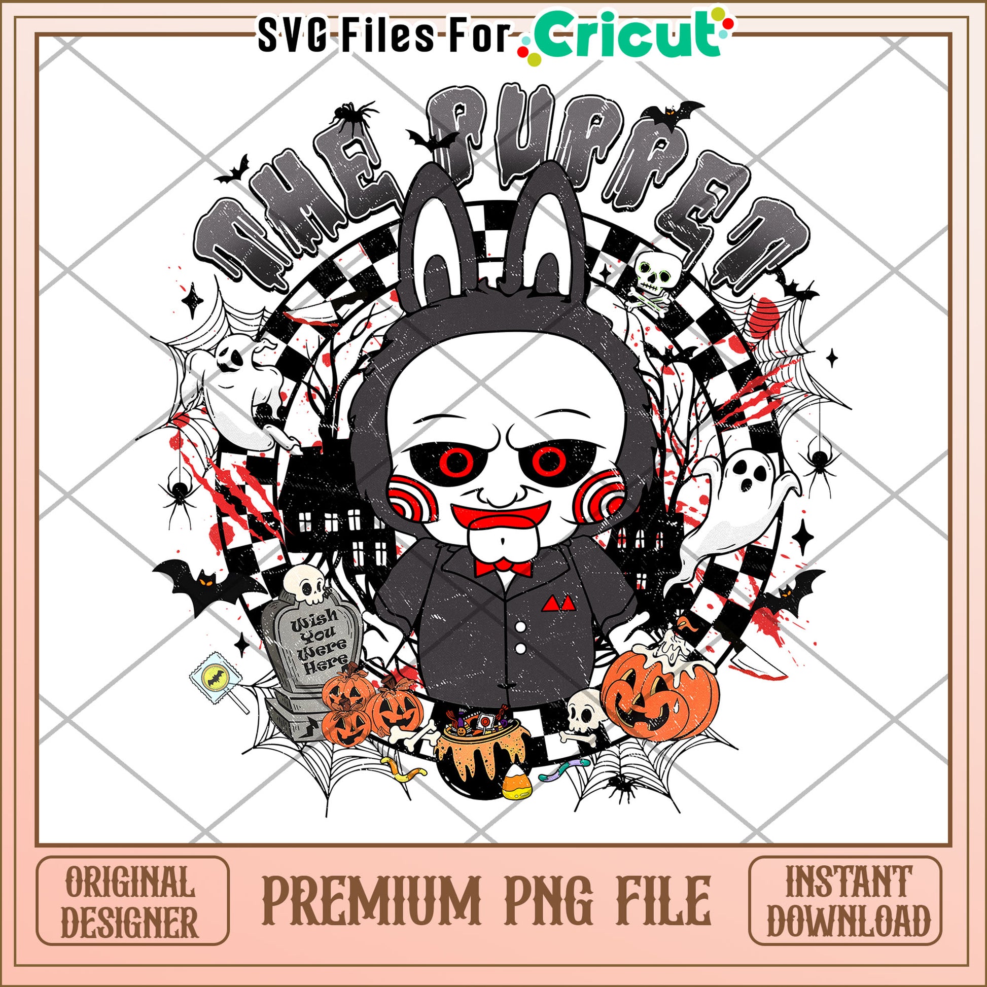 The puppet jigsaw labubu png, halloween songs png, halloween cookies png