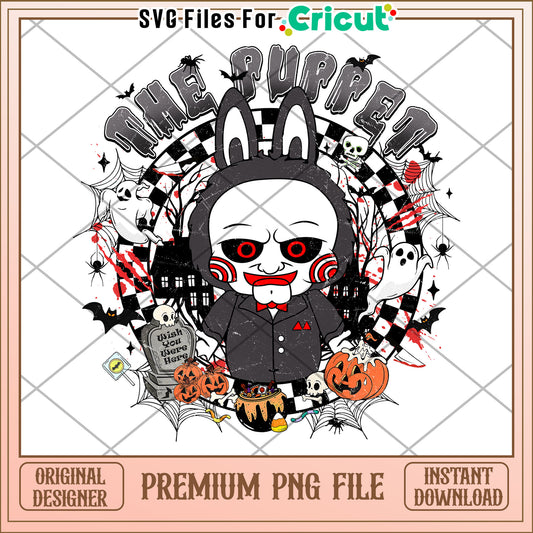 The puppet jigsaw labubu png, halloween songs png, halloween cookies png