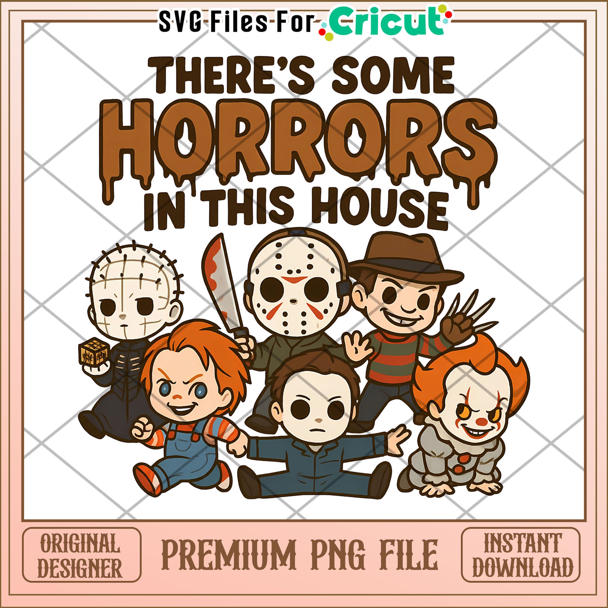There's some horrors in this house png, halloween png, halloween season png