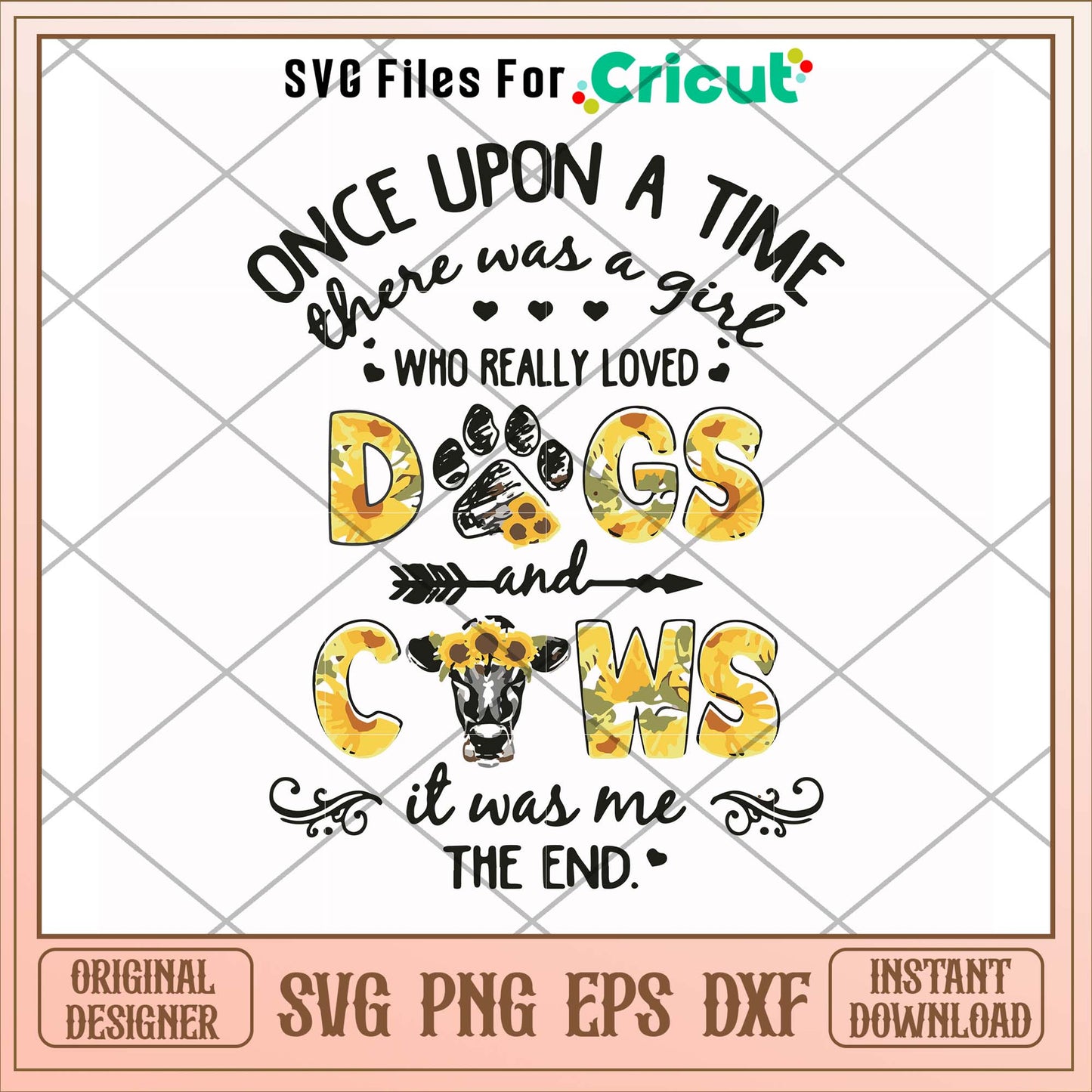 There was a girl who really loved dogs svg, dog svg, funny svg