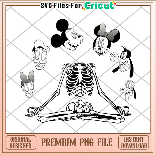 The sensational six skeleton png, halloween costumes​ png, halloween desigin png