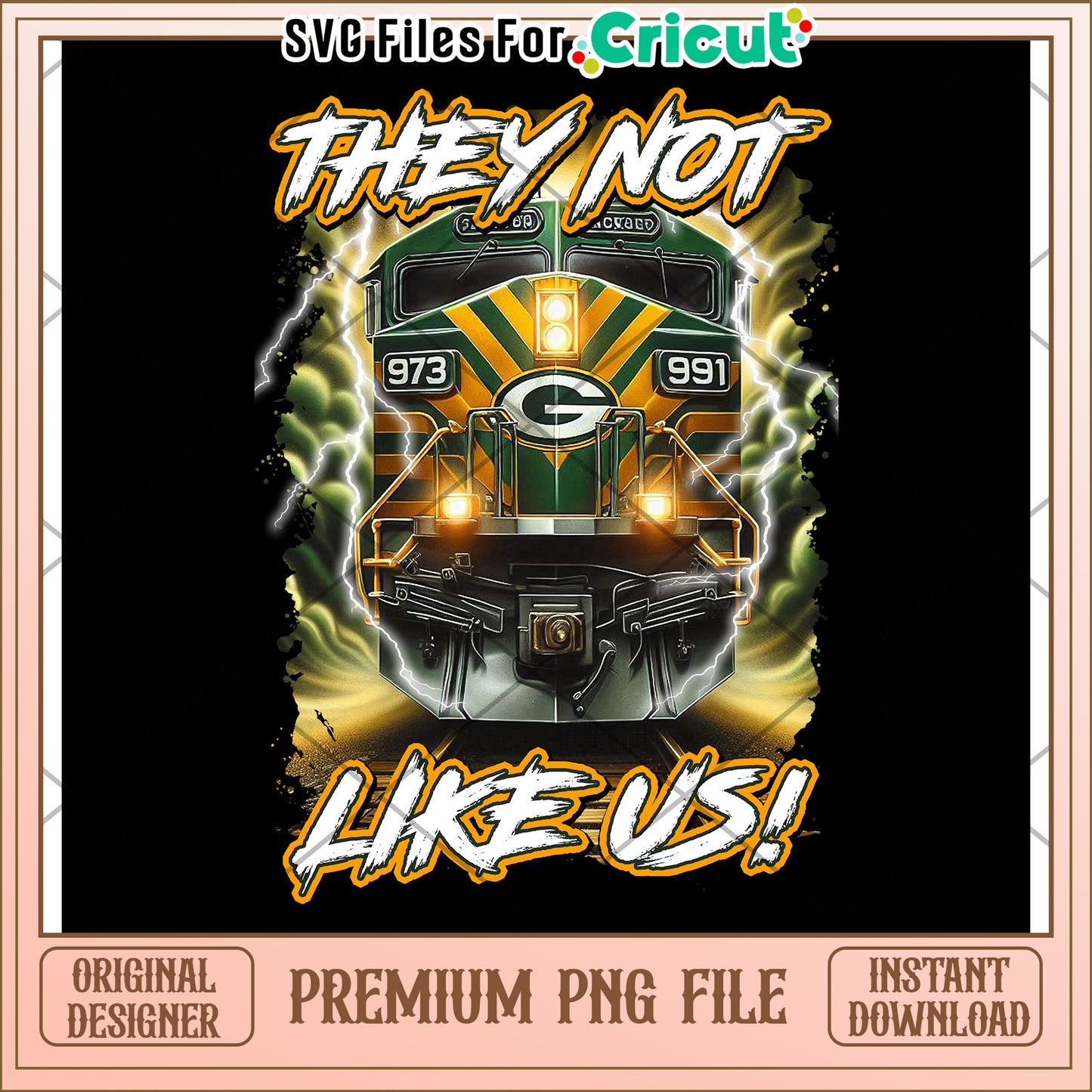 They Not Like Us Train PNG Design, Instant Download for Cricut