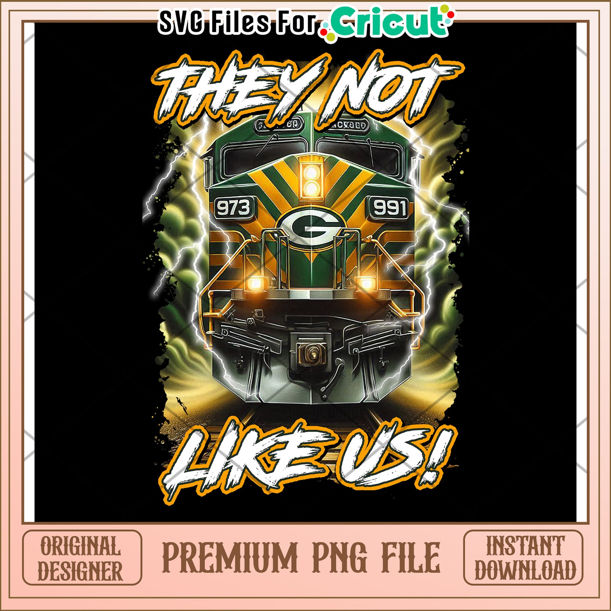 They Not Like Us Train PNG Design, Instant Download for Cricut
