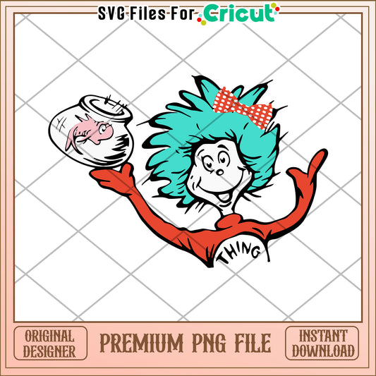 Thing 1 PNG Image Instant Download